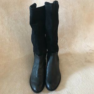 SPLENDID Woman's Leather and Suede BOOTS Size 8 in Black